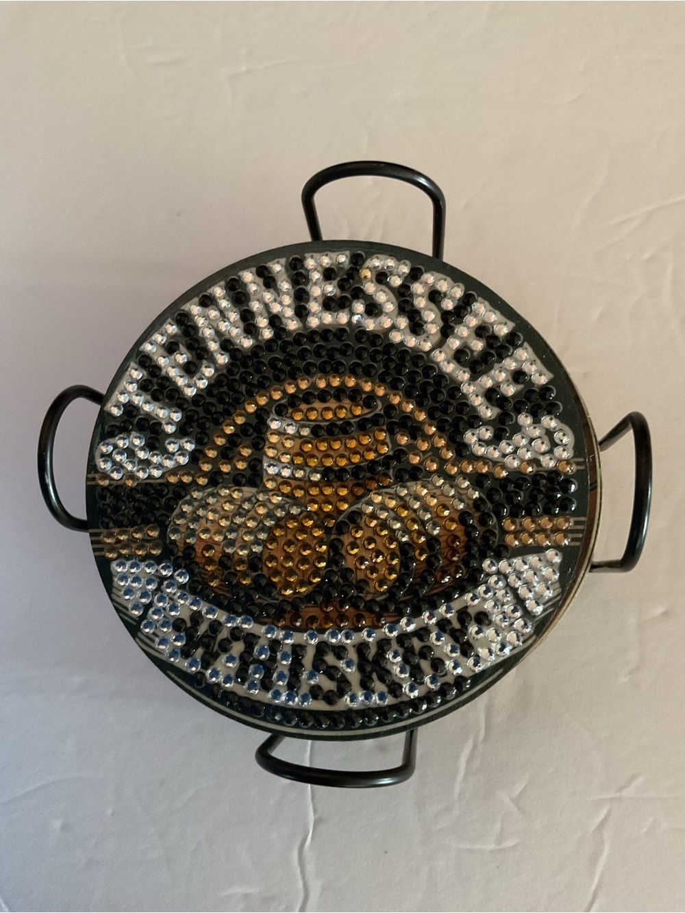 Rustic Bar Decor Coasters, handmade Diamond Art Whiskey set.
